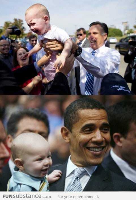 Romney or Obama? The babies have spoken