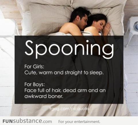 Spooning: Difference between girls and boys