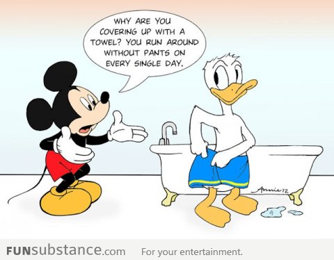 Even Mickey Mouse doesn't know why