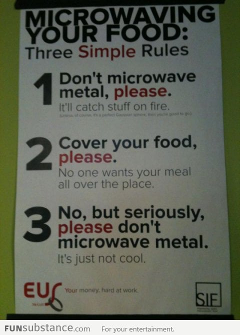 Microwaving Your Food: Three Simple Rules