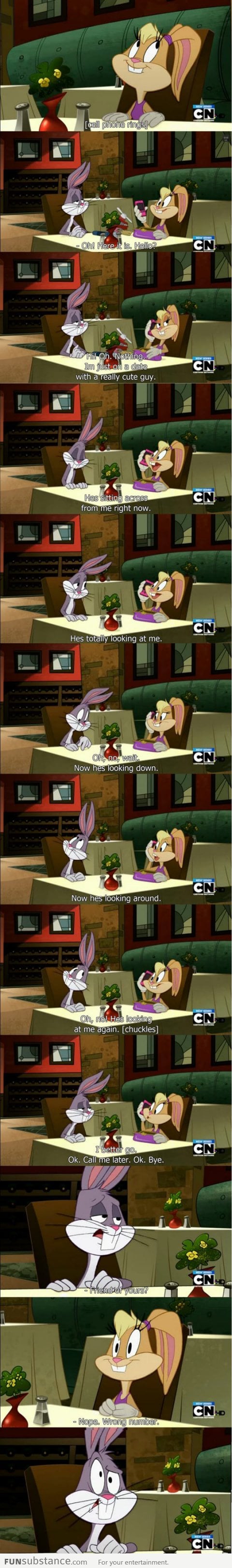 Bugs Bunny on a date