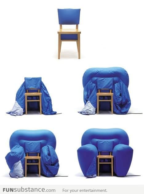 Inflatable Chair and Armchair in one