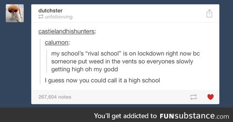 Well they don't call it "sober school"