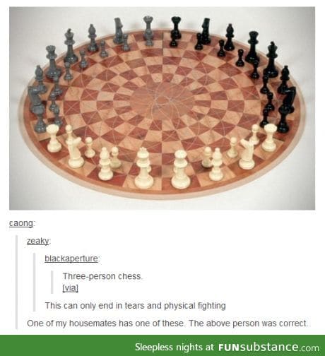 Three people chess