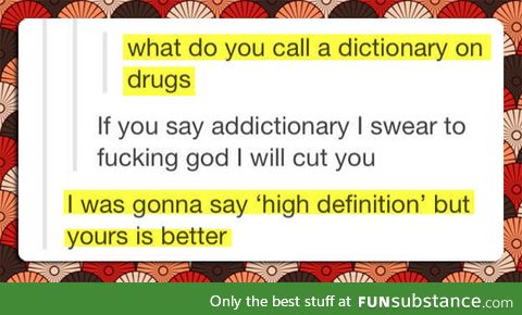 A dictionary on drugs