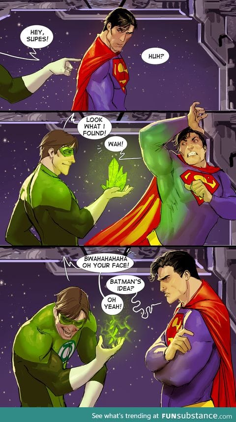 Pranking Superman.