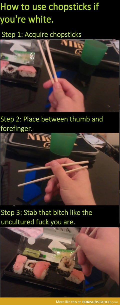 Using chopsticks