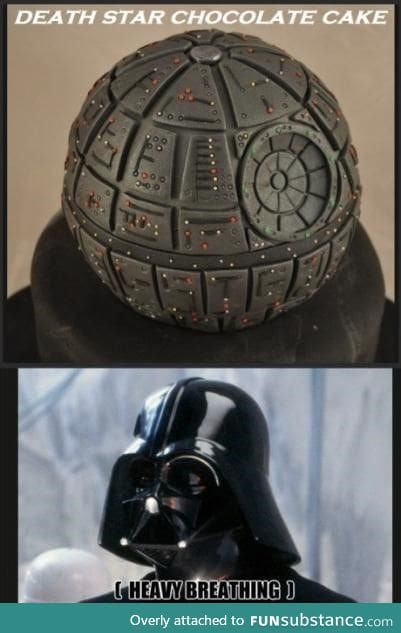 Death star chocolate cake