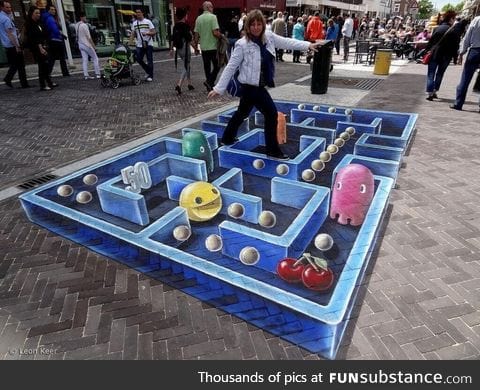 Pacman street art