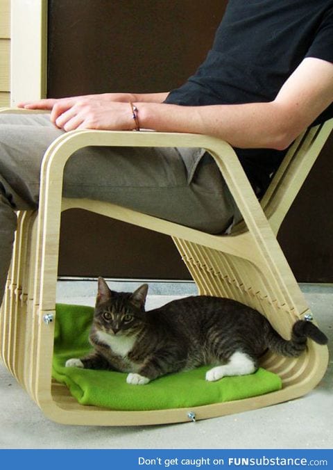 The best rocking chair design, approved by cats