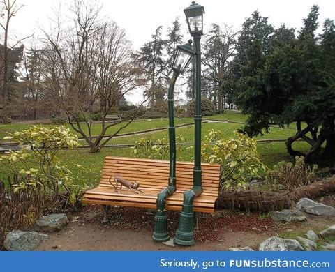 Lamps in a park. Turin, Italy