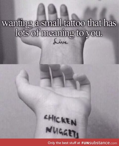 Small Tattoo With a Lot Of Meaning