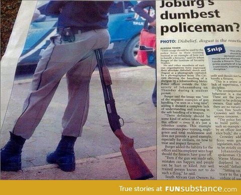 Worlds dumbest policeman