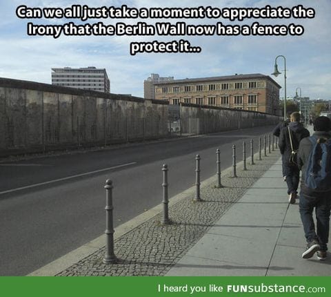 A fence at the Berlin Wall