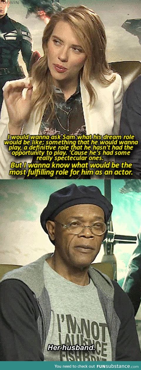 Samuel l. Jackson being smooth