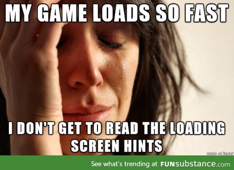 First world PC gamer problem