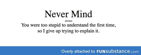 Never mind...