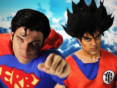 Goku vs Superman. Epic rap battles of History!