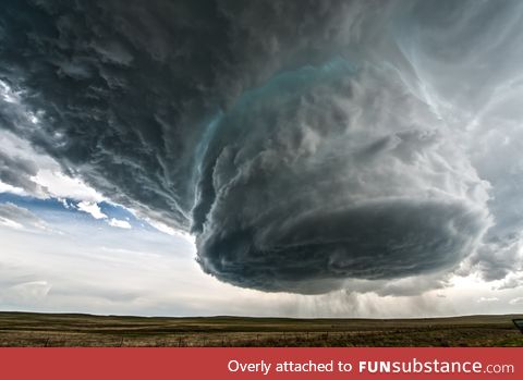 Supercell over Wyoming yesterday