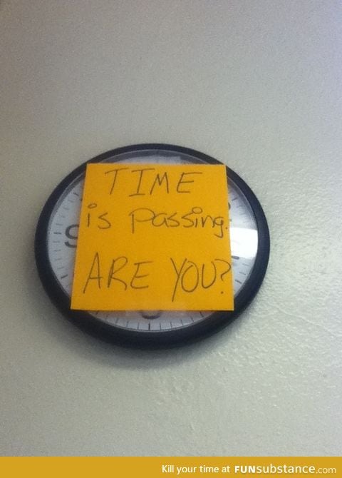 What my teacher did when the clock broke in her room