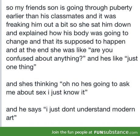 It's okay, no one understands modern art