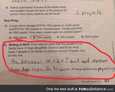 This kid is going places in life!