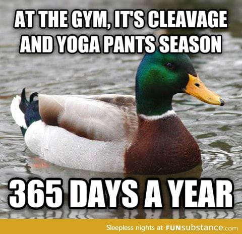 Some truth about cleavage & yoga pants season