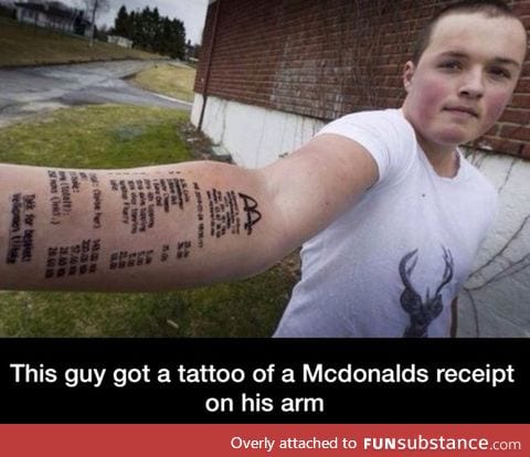 Tattoo of regret