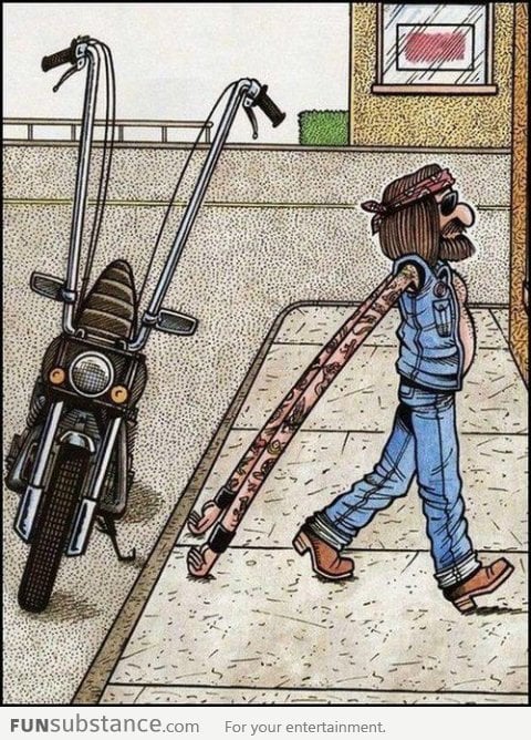 How I imagine some bikers