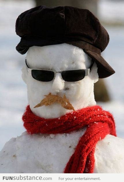 Hipster Snowman