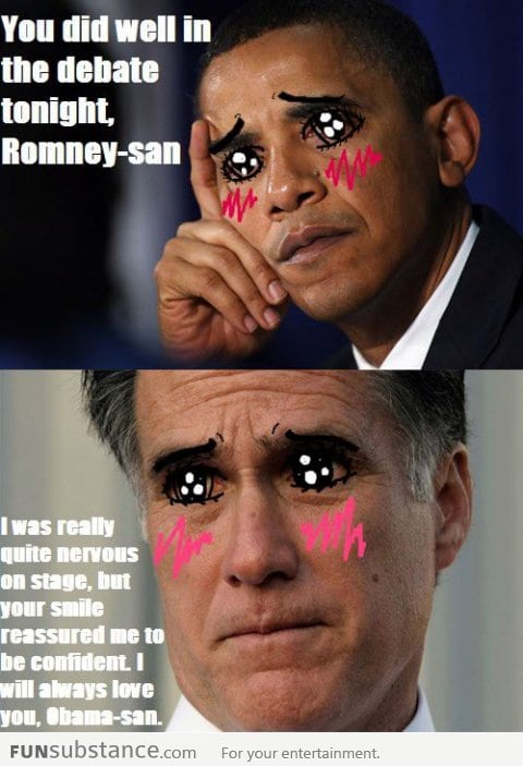 Romney-san! Obama-san!