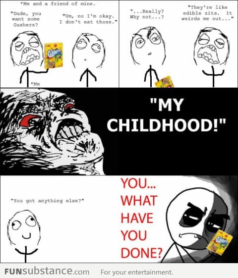 I Grew Up Eating Gushers