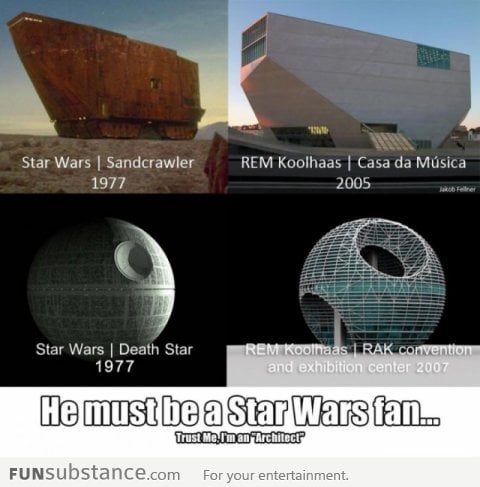 May the Force be with you, Rem Koolhaas