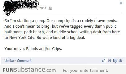 So I'm in a gang