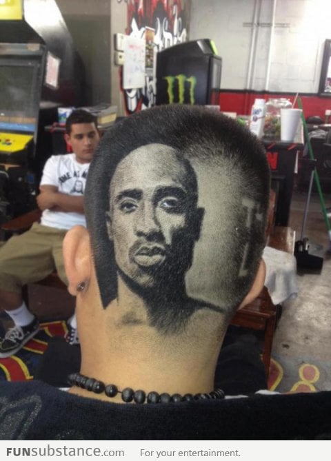 Tupac haircut