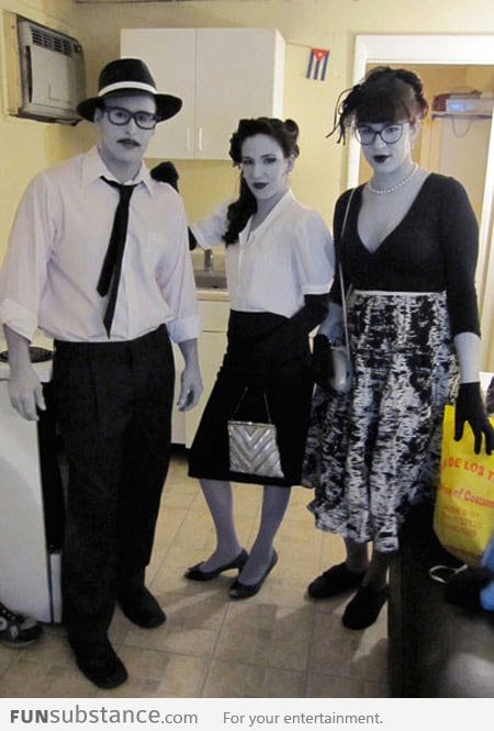 Awesome Halloween Costume: Black & White People