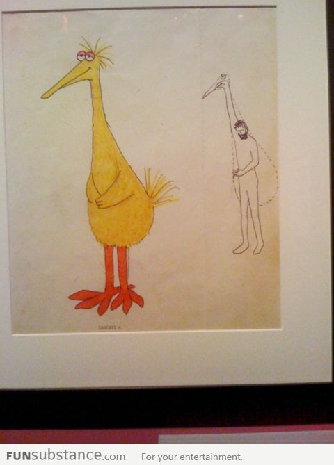 The first ceoncept drawing of Big Bird