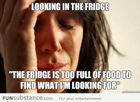 First world food problems