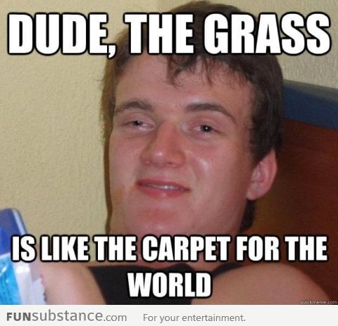 Grass = Carpet for the World