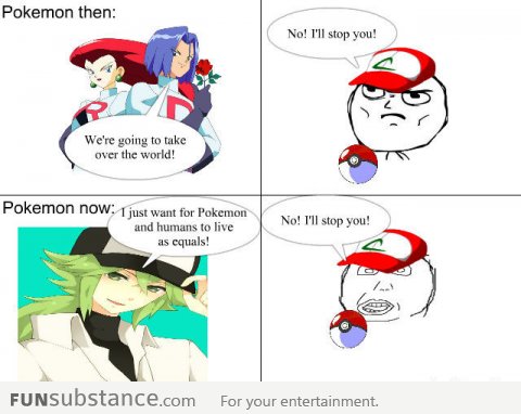 Pokemon then and now