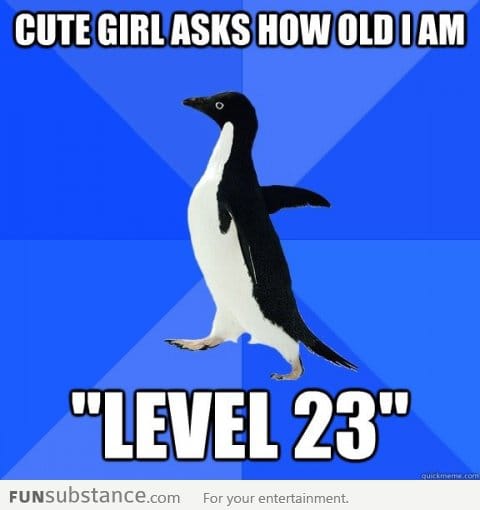 Cute girl asks how old I am