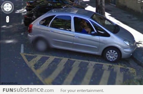 Busted by Google Street View!