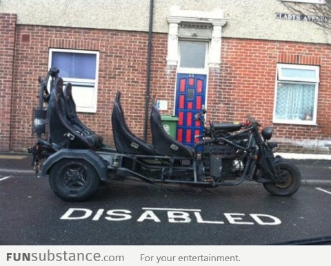 I want to know what kind of disabled person owns this