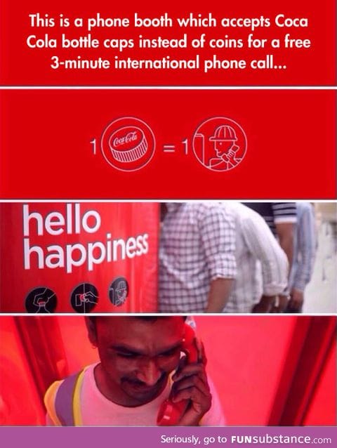 Coca cola phone booth