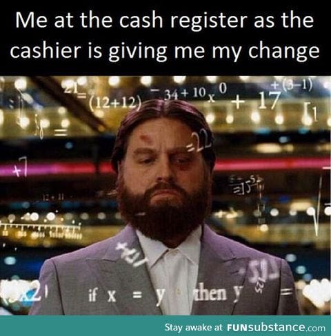 Receiving change