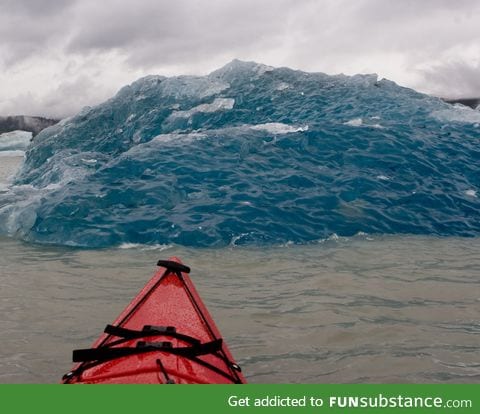 Bottom of an iceberg that just rolled over