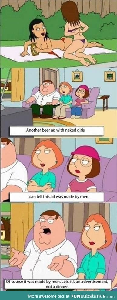 Beer ad in family guy