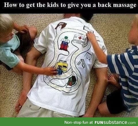 Free back massage