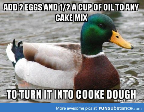 Actual Advice Mallard: Cake cookies