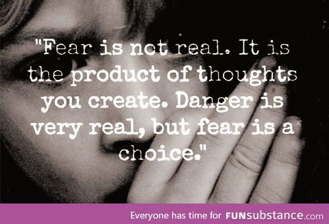 Some people are afraid to choose